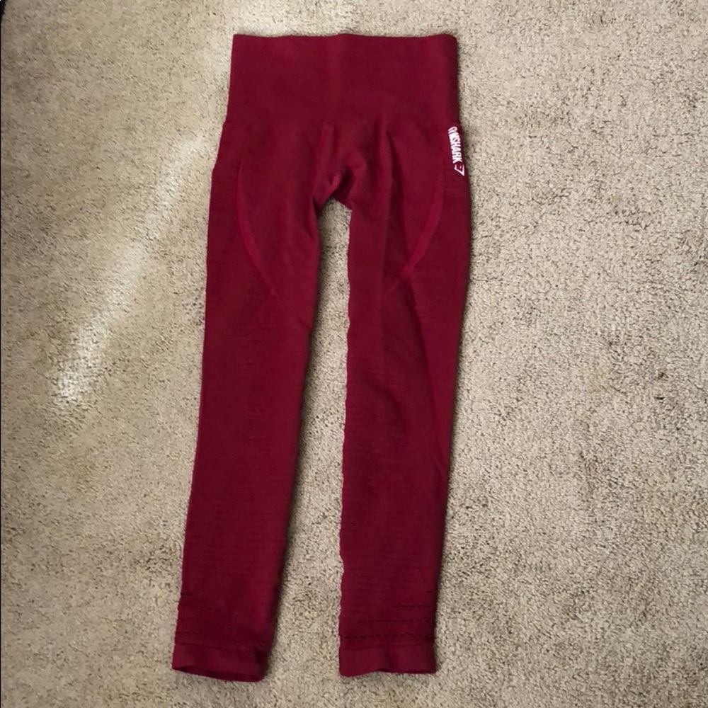 gymshark seamless beet root legging size XS